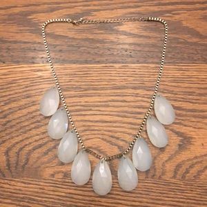 Aqua & gold fashion necklace